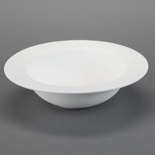 Duncan - 21670 Rimmed Bisque Serving Bowl - Sounding Stone
