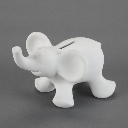 Duncan - 21678 Bisque Cute Elephant Bank - Sounding Stone
