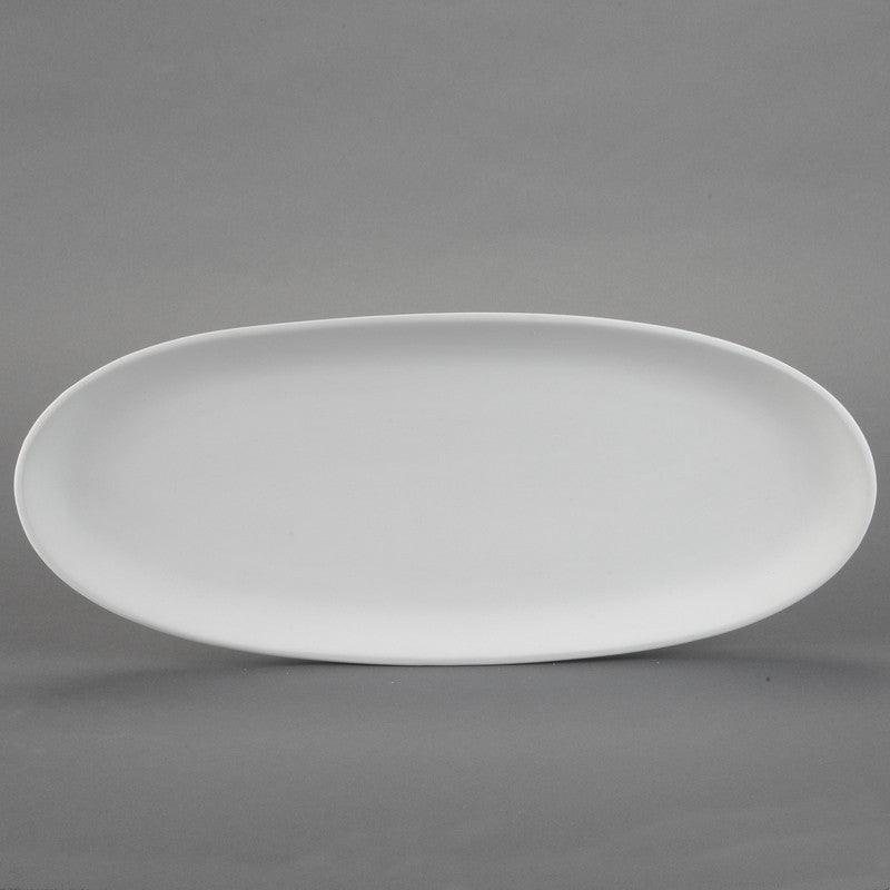 Duncan - 21783 Bisque Oval French Bread Plate - Sounding Stone