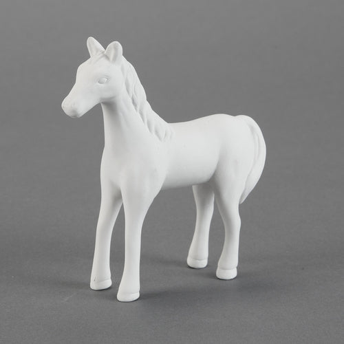 Duncan - 22685 Bisque Cute Standing Horse - Sounding Stone