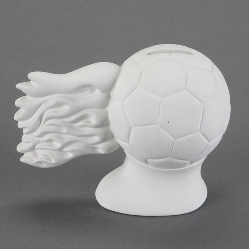 Duncan - 23912 Bisque Hot Shot Soccer Ball Bank - Sounding Stone