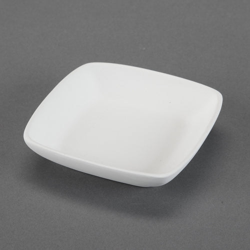 Duncan - 24808 Geometrix Bisque Small Square Plate - Sounding Stone