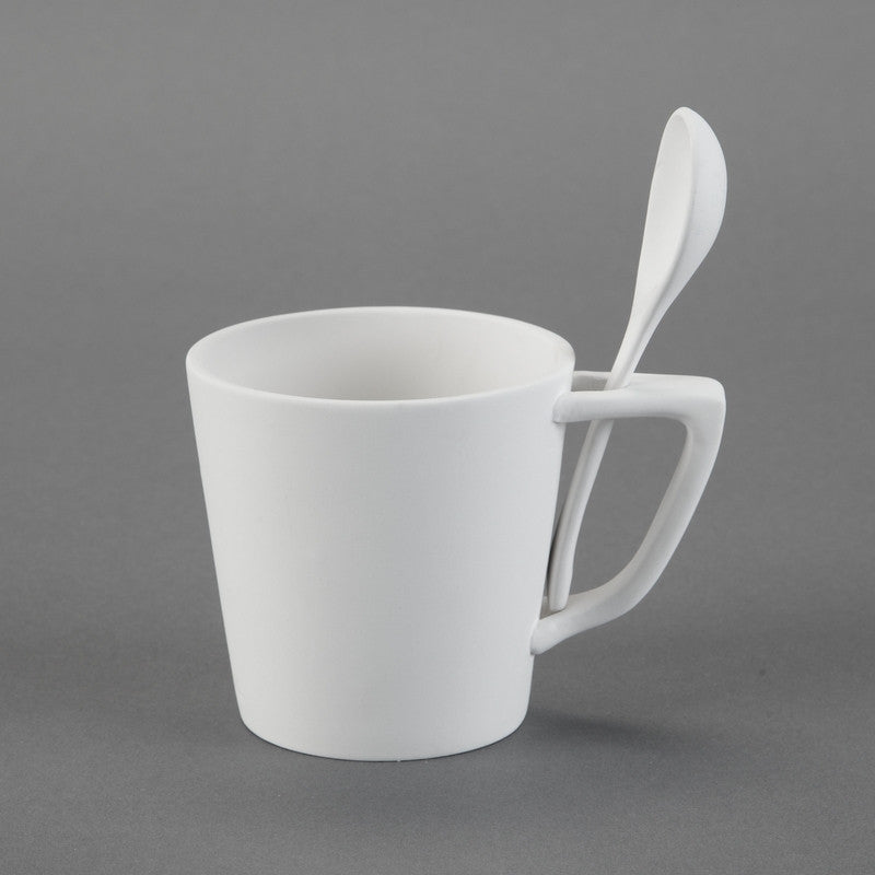 Duncan - 27156 Bisque Snack Mug with Spoon - Sounding Stone