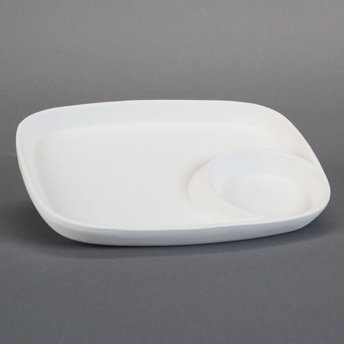 Duncan - 27157 Bisque Snack Plate - Sounding Stone