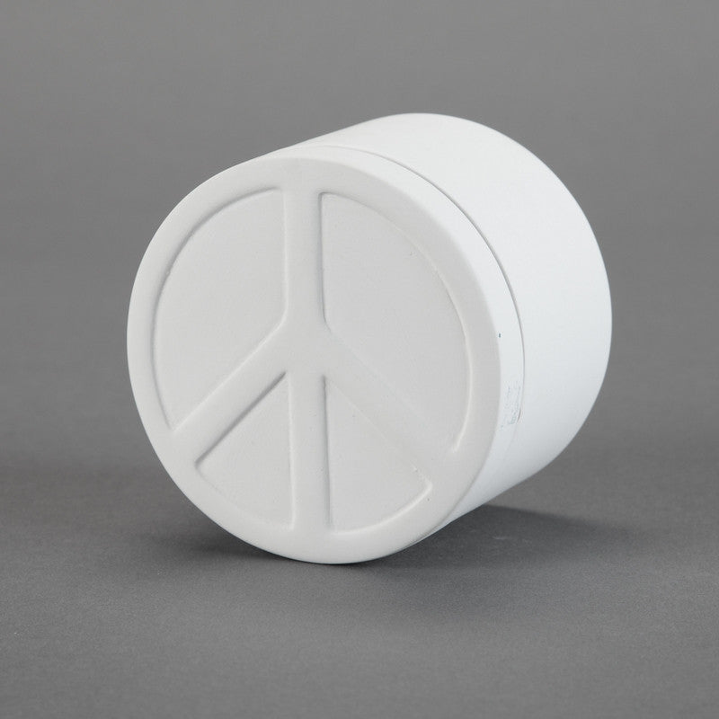 Duncan - 29223 Bisque Peace Sign Box - Sounding Stone
