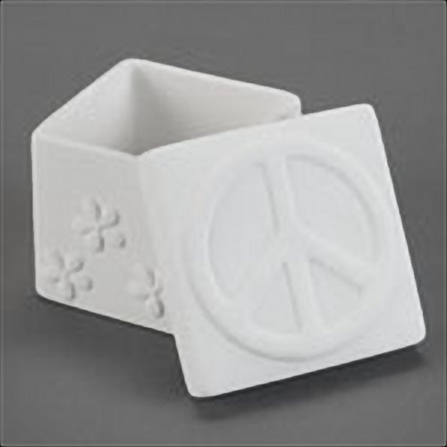 Duncan - 29877 Bisque Peace & Daisy Box - Sounding Stone