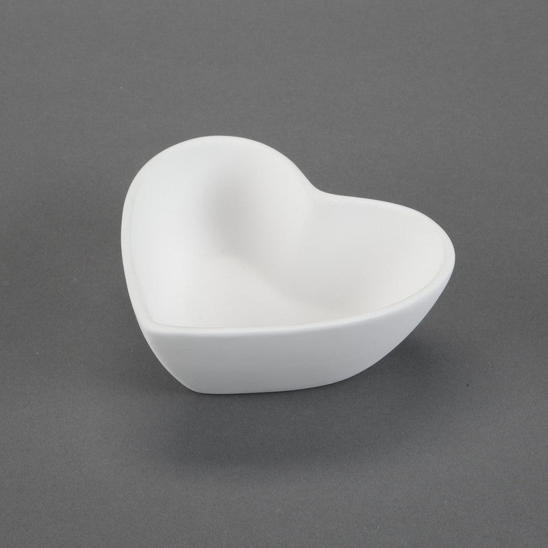 Duncan - 30616 Bisque Small Heart Nesting Bowl - Sounding Stone