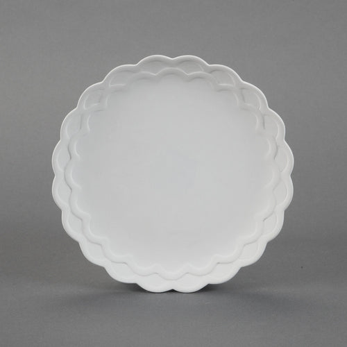 Duncan - 31217 Scalloped Bisque Salad Plate - Sounding Stone