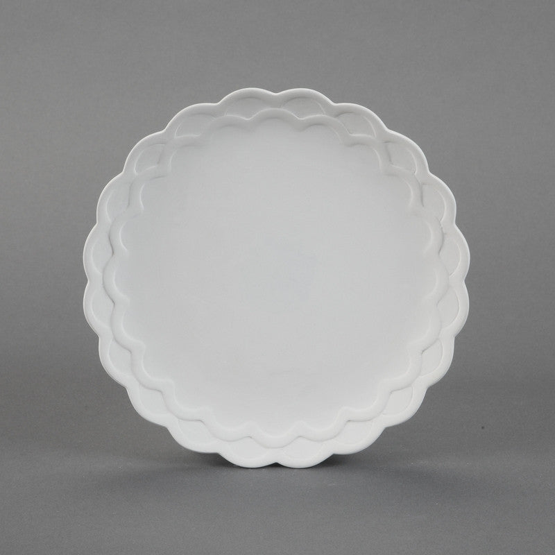 Duncan - 31217 Scalloped Bisque Salad Plate - Sounding Stone