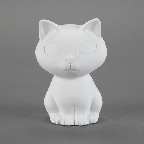 Duncan - 31808 Bisque Retro Kitty Bank - Sounding Stone