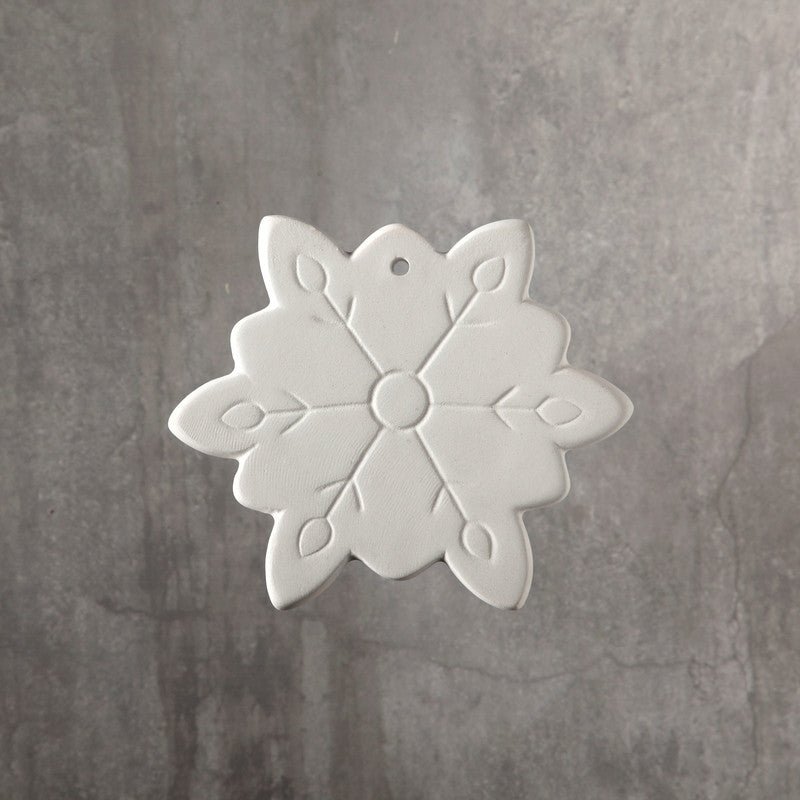 Duncan - 31982 Bisque Snowflake Ornament - Sounding Stone