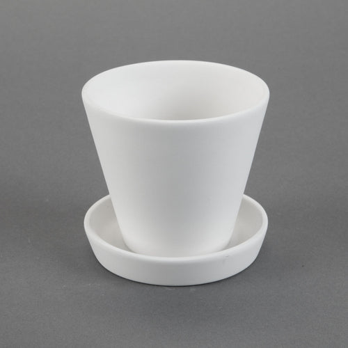 Duncan - 32775 Bisque Planter with Base - Sounding Stone