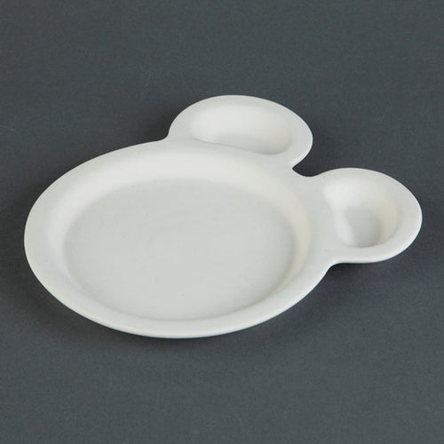 Duncan 33437 Bisque Animal Plate - Sounding Stone