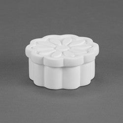 Duncan 35074 Bisque Ten Petal Flower Box - Sounding Stone