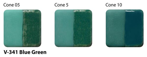 Amaco - Amaco V-341 Blue Green Velvet Underglaze - Sounding Stone