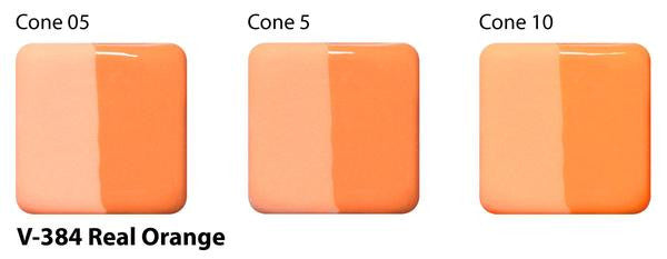 Amaco - Amaco V-384 Real Orange Velvet Underglaze - Sounding Stone