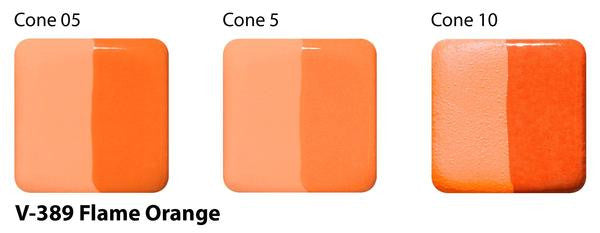 Amaco - Amaco V-389 Flame Orange Velvet Underglaze - Sounding Stone