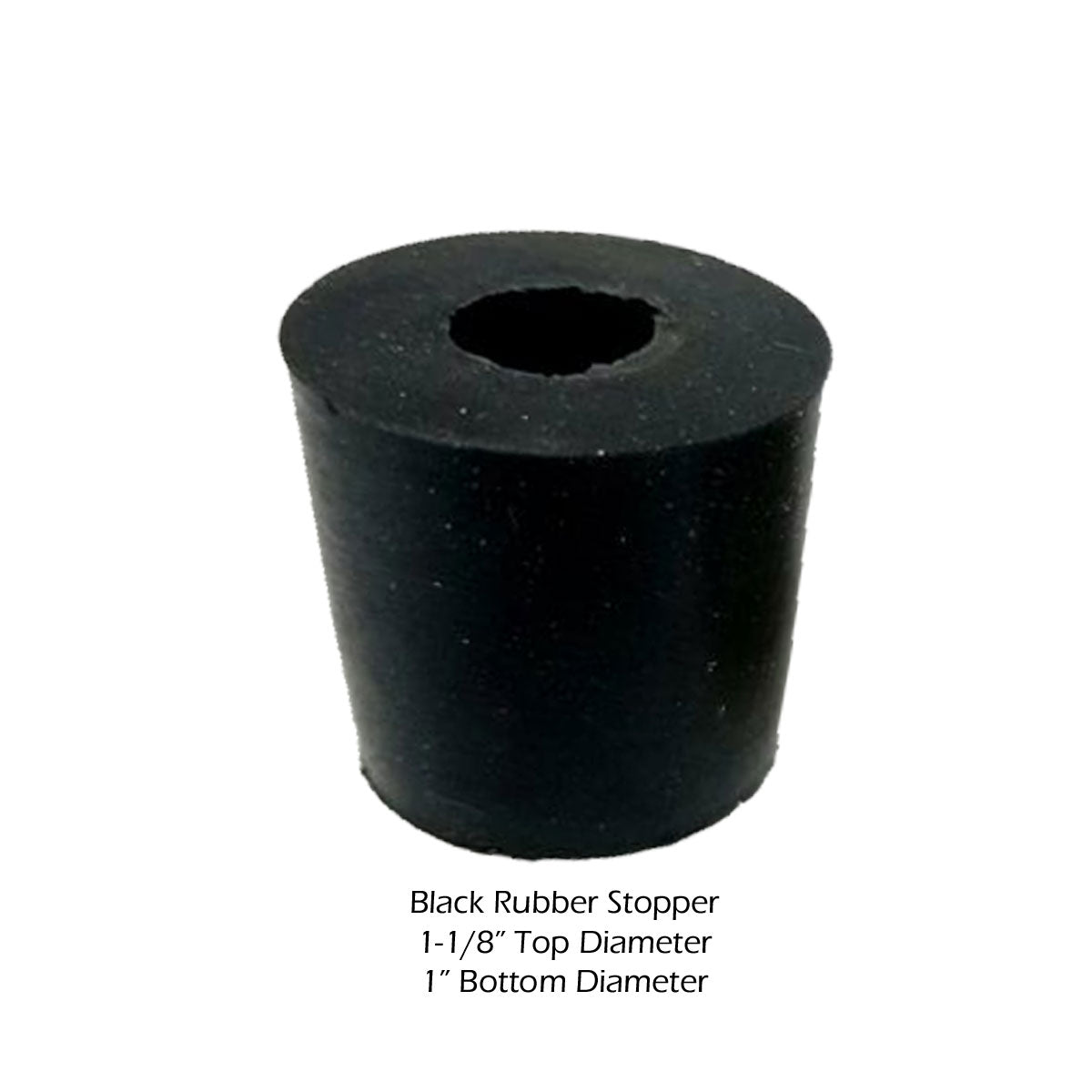 Black Rubber Stopper for D2 Dispenser Pump