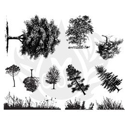 Mayco DSS-110 Botanical Trees and Grass Designer Silkscreen - Sounding Stone