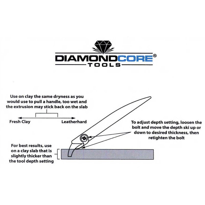 DiamondCore R18 Ridges Handheld Clay Extruder