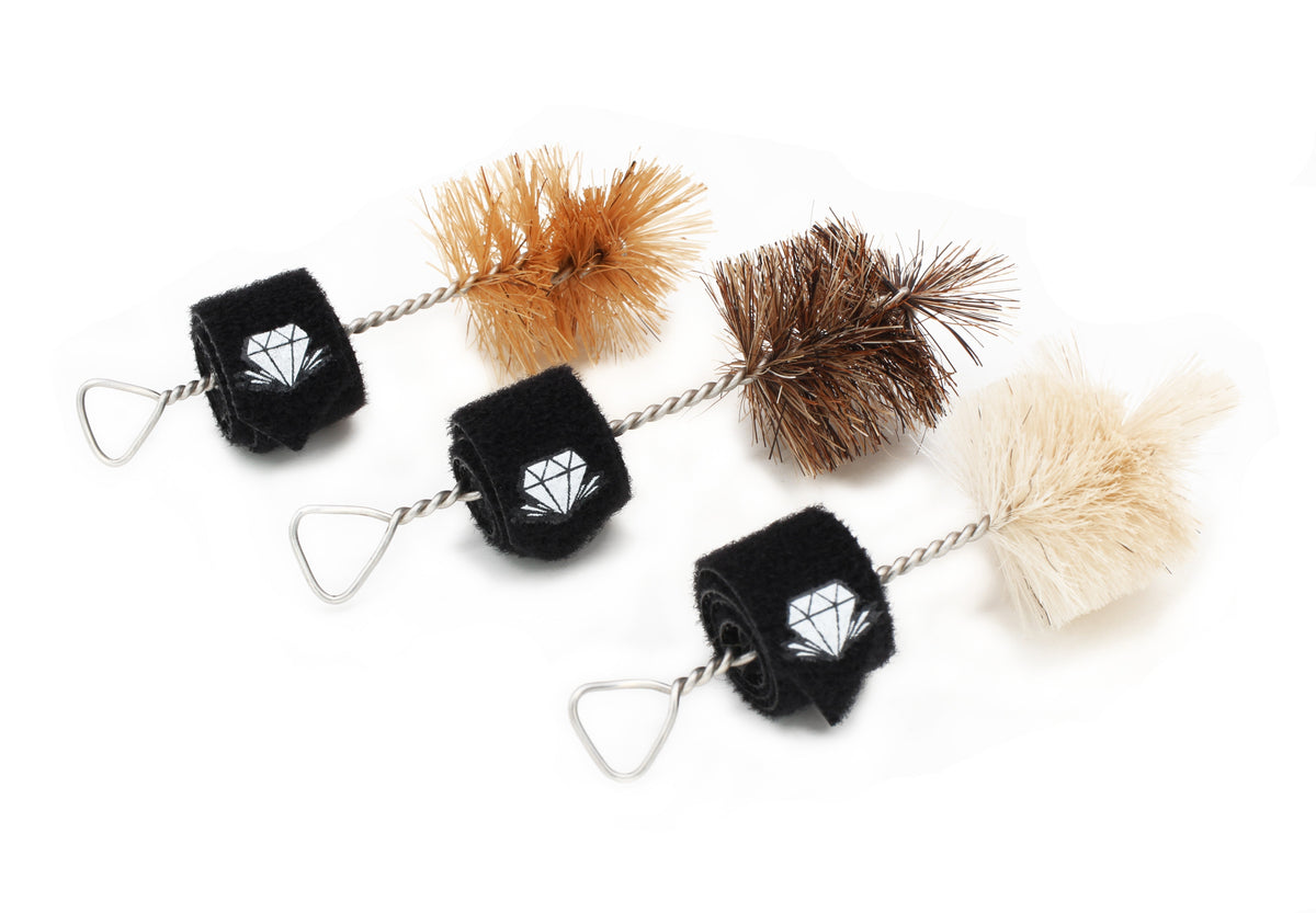 Two Heads Hand Helder Pompom Different Black Color Mixed POM
