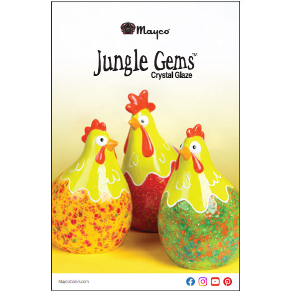 2023 Mayco Jungle Gems Glaze Brochure