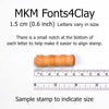 MKM Tools Prints Charming Number Font Stamp Set