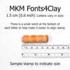 MKM Tools Prints Charming Lower Case Font Stamp Set