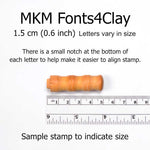 MKM Tools Mom's Fridge Notes Lower Case Font Stamp Set