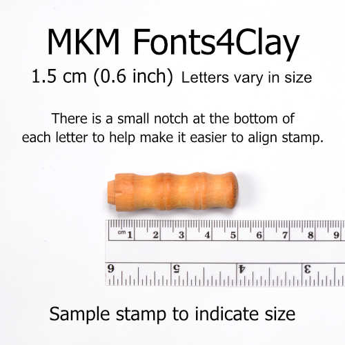 MKM Tools Mom's Fridge Notes Upper Case Font Stamp Set