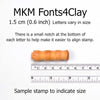 MKM Tools Mom's Fridge Notes Upper Case Font Stamp Set
