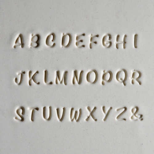 MKM Tools Mom's Fridge Notes Upper Case Font Stamp Set