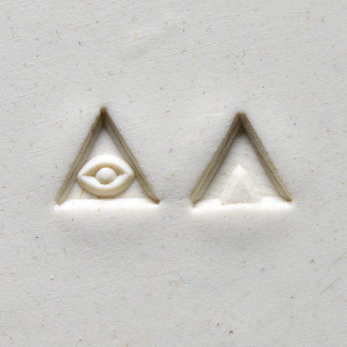 MKM Tools Sts10 Small Triangle Stamp - Eye and Triangle