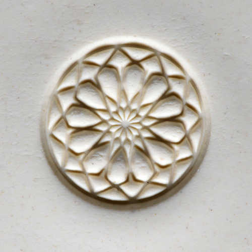 MKM Tools Scl011 Large Round Stamp - Rose Window