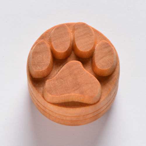MKM Tools Scl065 Large Round Stamp - Dog Paw Print