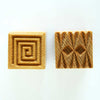 MKM Tools Ssm002 Medium Square Stamp - Triangle Pattern and Square Spiral