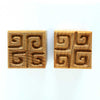 MKM Tools Ssm015 Medium Square Stamp - Square Swirls