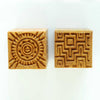 MKM Tools Ssm019 Medium Square Stamp - Mazes and Medallions