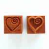 MKM Tools Ssm142 Medium Square Stamp - Heart with Curl