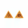 MKM Tools Sts5 Small Triangle Stamp - Leaf and Swirl