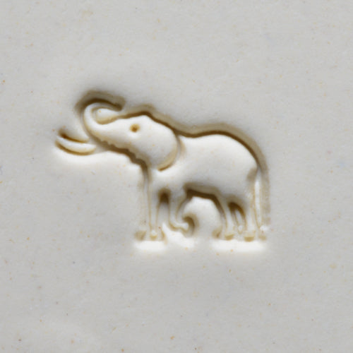 MKM Tools Scm204 Medium Round Stamp - Elephant with Tusks