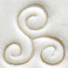 MKM Tools Scs118 Small Round Stamp - Tri-Spiral