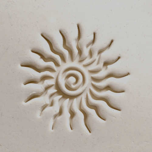 MKM Tools Scxl019 Extra Large Round Stamp - Spiral Sun