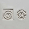 MKM Tools Ssm020 Medium Square Stamp - Spiral Sun and Swirl