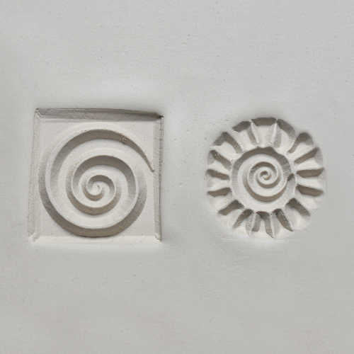 MKM Tools Ssm020 Medium Square Stamp - Spiral Sun and Swirl