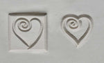 MKM Tools Ssm142 Medium Square Stamp - Heart with Curl