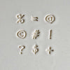MKM Tools Prints Charming Punctuation Font Stamp Set