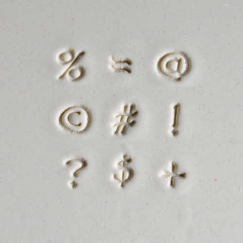 MKM Tools Prints Charming Punctuation Font Stamp Set