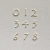 MKM Tools Prints Charming Number Font Stamp Set