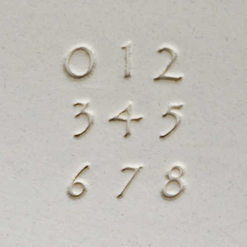 MKM Tools Prints Charming Number Font Stamp Set